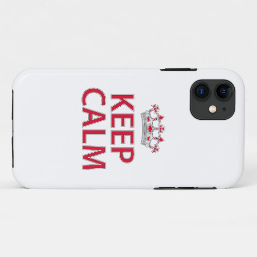 Keep Calm  Case-Mate iPhone Case (Achterkant (horizontaal))