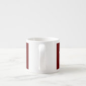 Keep Calm Crown Burgundy Red Accent Espresso Kop (Achterkant)