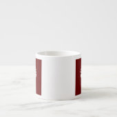 Keep Calm Crown Burgundy Red Accent Espresso Kop (Voorkant)