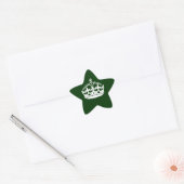 KEEP CALM CROWN on Forest Green Customize This Ster Sticker (Envelop)