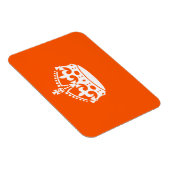 KEEP CALM CROWN on Orange Customize This Magneet (Rechterzijde)