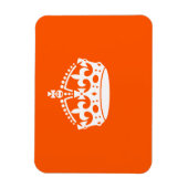 KEEP CALM CROWN on Orange Customize This Magneet (Verticaal)
