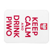 Keep Calm Drink Piwo Pools Magneet (Horizontaal)
