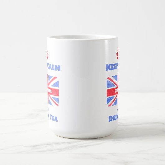Keep Calm Drink Tea Union Jack British Flag Koffiemok (Center)