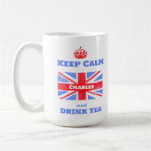 Keep Calm Drink Tea Union Jack British Flag Koffiemok (Links)