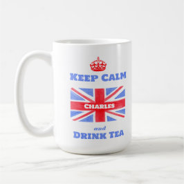 Keep Calm Drink Tea Union Jack British Flag  Koffiemok