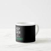 Keep Calm en Creëer a Spreadsheet - Excel Espress Espresso Kop (Voorkant rechts)