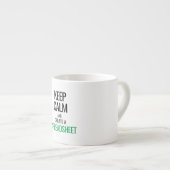 Keep Calm en Creëer a Spreadsheet - Excel Espress Espresso Kop (Voorkant rechts)