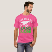 Keep Calm En Ga Zweefvliegen T Shirt (Voorkant volledig)