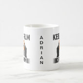 Keep Calm en Game On Typografie Gamen Koffiemok (Center)