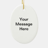 Keep Calm en Golf Keramisch Ornament (Achterkant)