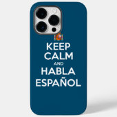Keep Calm en Habla Español Case-Mate iPhone Case (Achterkant)