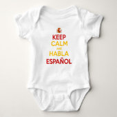 Keep Calm en Habla Español Romper (Voorkant)