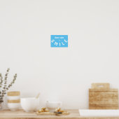Keep Calm en Lach Poster (Keuken)