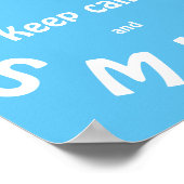 Keep Calm en Lach Poster (Hoek)