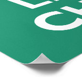 Keep Calm en Leprechaun Poster (Hoek)