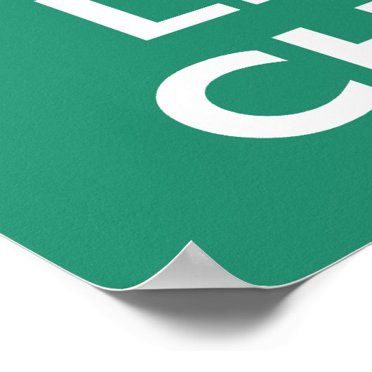 Keep Calm en Leprechaun Poster (Hoek)