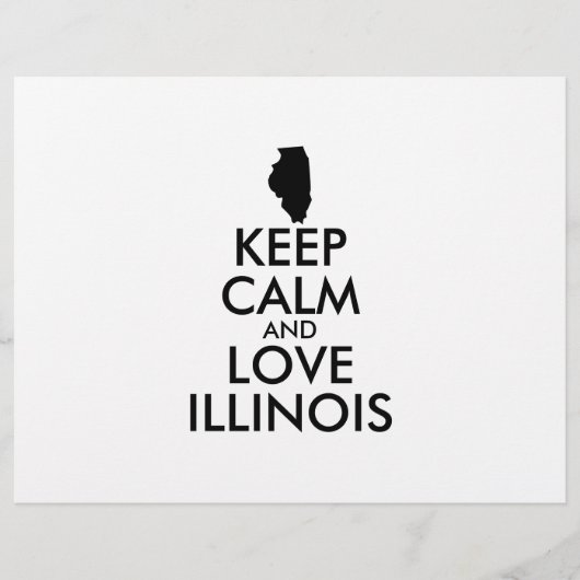 KEEP CALM EN LIVE ILLINOIS FLYER (Voorkant)