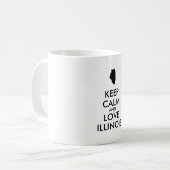  KEEP CALM EN LIVE ILLINOIS KOFFIEMOK (Voorkant links)