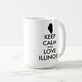 KEEP CALM EN LIVE ILLINOIS KOFFIEMOK (Voorkant rechts)