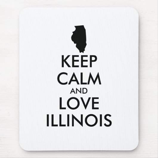  KEEP CALM EN LIVE ILLINOIS MUISMAT (Voorkant)