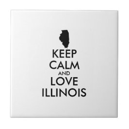  KEEP CALM EN LIVE ILLINOIS TEGELTJE