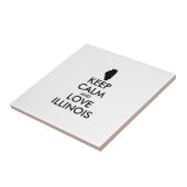  KEEP CALM EN LIVE ILLINOIS TEGELTJE (Zijkant)