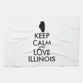  KEEP CALM EN LIVE ILLINOIS THEEDOEK (Horizontaal)