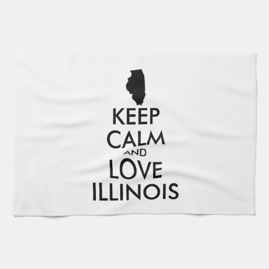  KEEP CALM EN LIVE ILLINOIS THEEDOEK (Horizontaal)