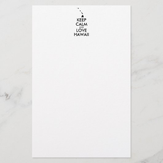  KEEP CALM EN LOVE HAWAII BRIEFPAPIER (Voorkant)