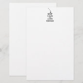  KEEP CALM EN LOVE HAWAII BRIEFPAPIER (Voorkant / Achterkant)