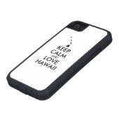  KEEP CALM EN LOVE HAWAII Case-Mate iPhone CASE (Onderkant)