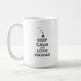  KEEP CALM EN LOVE HAWAII KOFFIEMOK