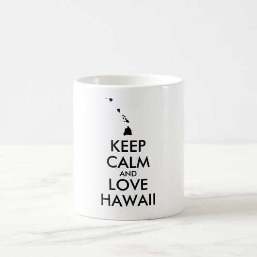  KEEP CALM EN LOVE HAWAII KOFFIEMOK (Center)
