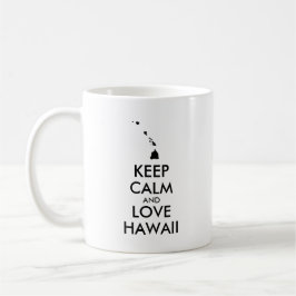  KEEP CALM EN LOVE HAWAII KOFFIEMOK