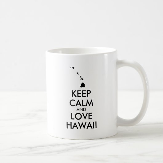 KEEP CALM EN LOVE HAWAII KOFFIEMOK (Rechts)