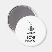  KEEP CALM EN LOVE HAWAII MAGNEET (Voorkant / Achterkant)