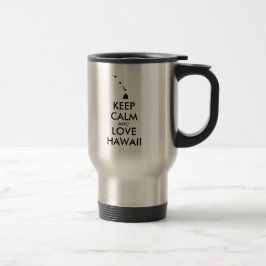  KEEP CALM EN LOVE HAWAII REISBEKER