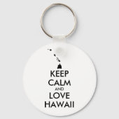  KEEP CALM EN LOVE HAWAII SLEUTELHANGER (Voorkant)
