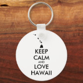  KEEP CALM EN LOVE HAWAII SLEUTELHANGER (Voorkant)