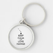  KEEP CALM EN LOVE HAWAII SLEUTELHANGER (Voorkant)