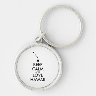  KEEP CALM EN LOVE HAWAII SLEUTELHANGER