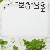  KEEP CALM EN LOVE HAWAII THEEDOEK (Gevouwen)