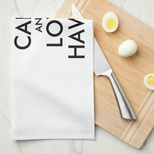  KEEP CALM EN LOVE HAWAII THEEDOEK (Quarter Fold)