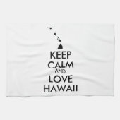  KEEP CALM EN LOVE HAWAII THEEDOEK (Horizontaal)
