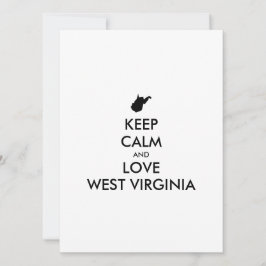  KEEP CALM EN LOVE WEST VIRGINIA