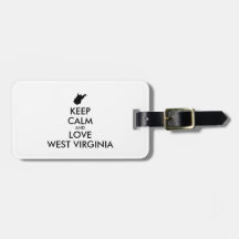  KEEP CALM EN LOVE WEST VIRGINIA