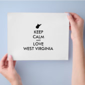  KEEP CALM EN LOVE WEST VIRGINIA FLYER (Hand)