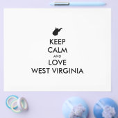  KEEP CALM EN LOVE WEST VIRGINIA FLYER (Enkel)