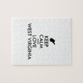  KEEP CALM EN LOVE WEST VIRGINIA LEGPUZZEL (Horizontaal)